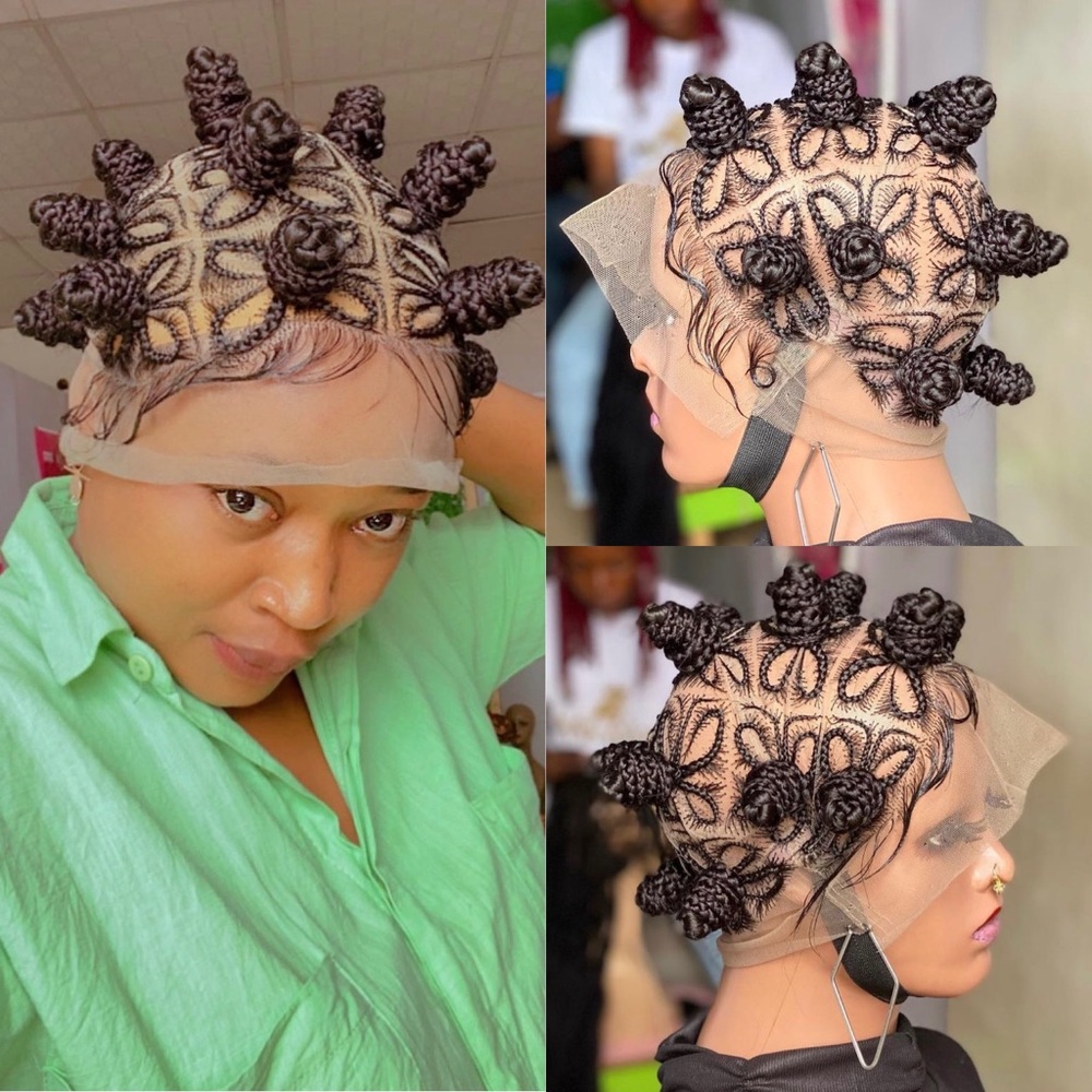 Braided wig conrow wig